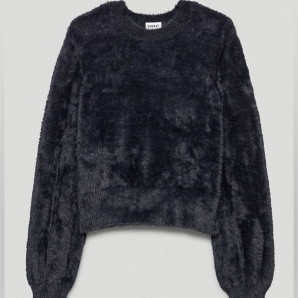 Sunday Best Aritiza Kitten Sweater Knit Black NWT